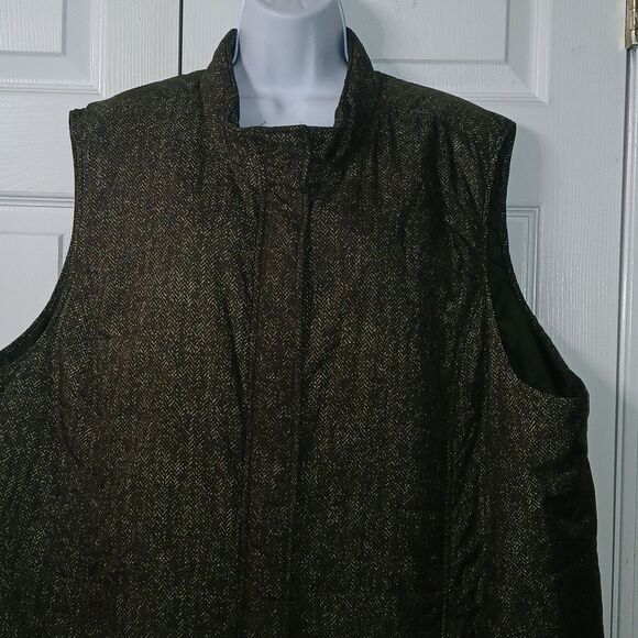 J. Jill  oliver green zipper front  lightweight vest  Sz 4X NWOT - Picture 3 of 6